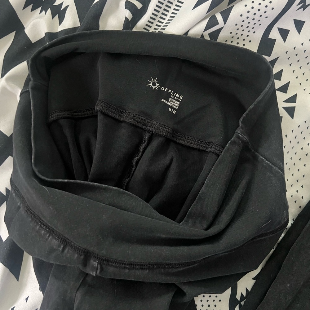 Offline by Aerie Black Leggings